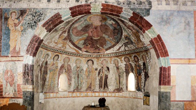 Wandmalereien als "Bibel für die Armen" in der Kirche von Clugin